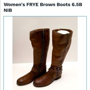 NIB Frye brown boots size 6.5